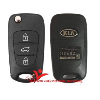 Vỏ chìa khóa xe Kia Morning, Kia Carens, Poster 2 hàng chuẩn có logo đầy đủ như chìa zin theo xe