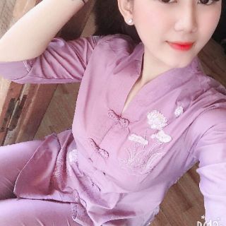 Đồ lam mặc đi chùa - M61 - Bà Lai Tim - Đồ phật tử