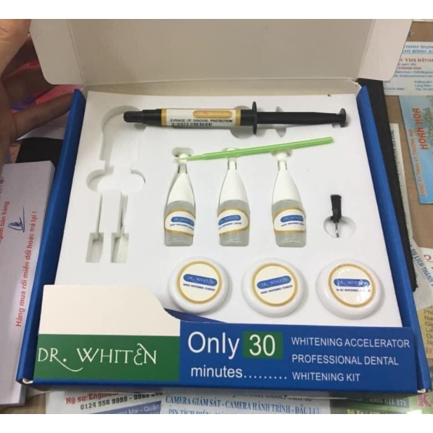 Thuốc trắng răng Dr Whiten hàng chất lượng an toàn cho sức khỏe răng riệng, hàng sẵn cho nha khoa, spa, thẩm mỹ viện