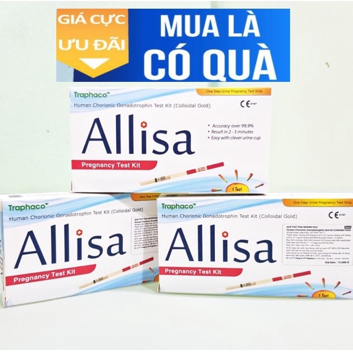 Que Thử Thai Alisa của Traphaco combo 10 que Thử Thai Traphaco An Toàn Chính Xác.