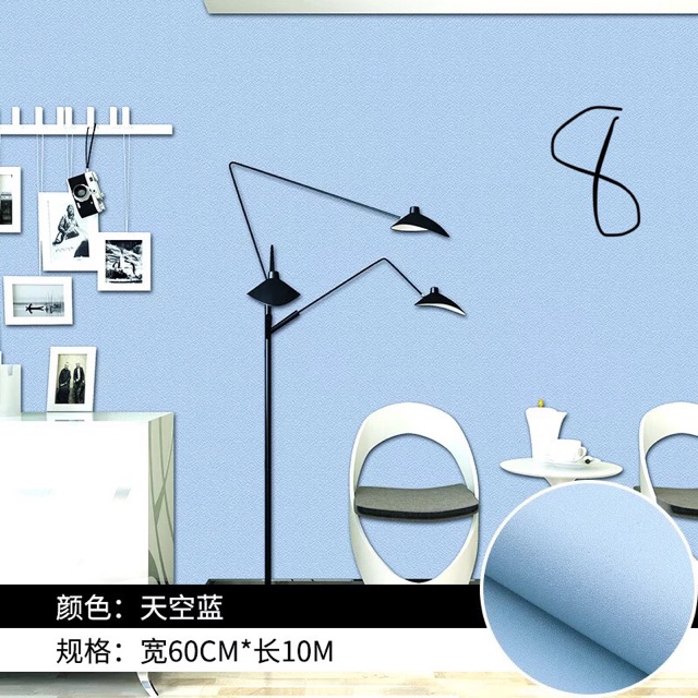 10 m khổ 45cm giấy dán tường màu trơn keo sẵn