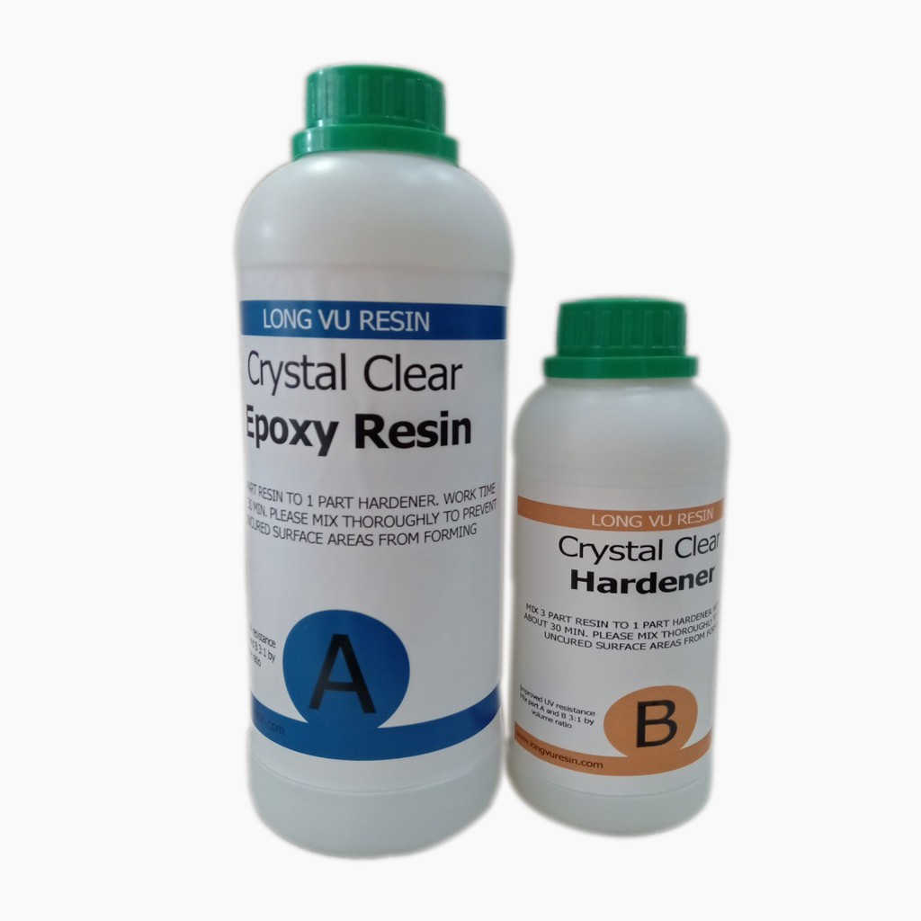 Keo Epoxy Resin LRAB-312 - Nhựa Resin Epoxy trong suốt Hai thành phần AB Làm Đồ Handmade, Đổ Mặt Bàn, Khuôn, Kháng UV