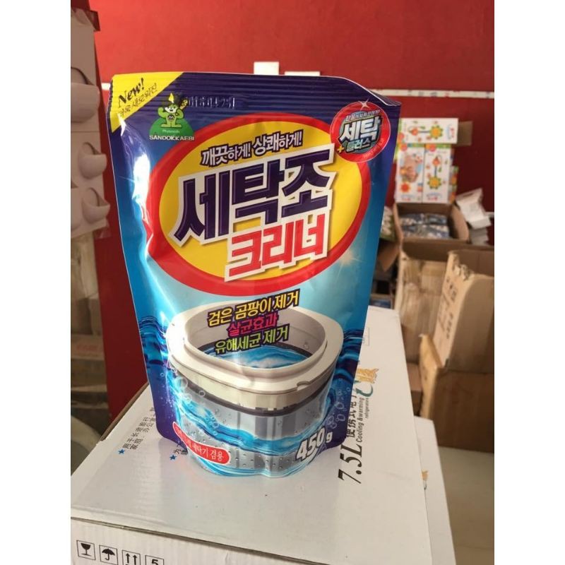 Bột tẩy lồng máy giặt Sandokkabi Hàn Quốc siêu sạch