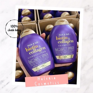 Cặp dầu gội xả BIOTIN collagen thick & full tím kích thích mọc tóc, dưỡng tóc mềm mượt bản Đức 385ml