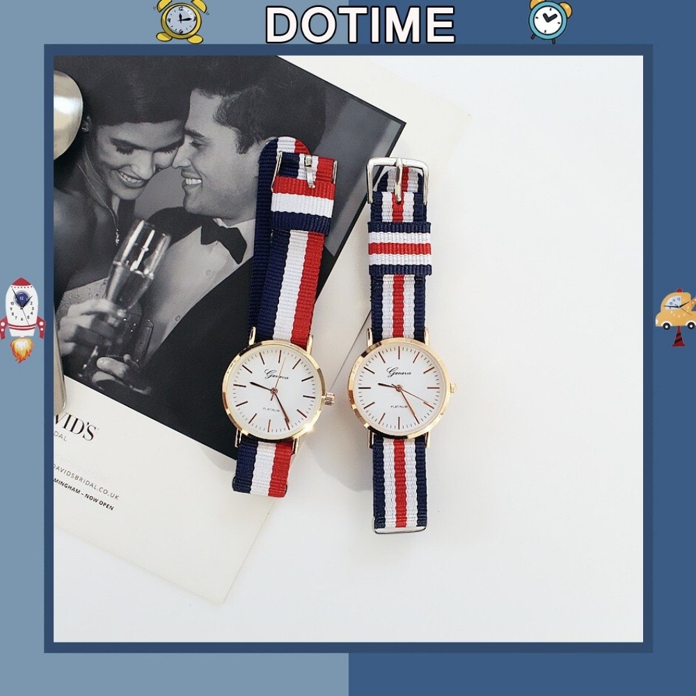 Đồng hồ thời trang Dotime nam nữ thiết kế dây dù cực đẹp ZO65