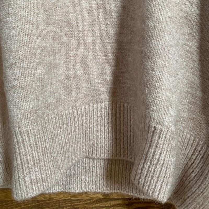 ODDA OUTFIT / Bear Sweater Áo len mùa đông tay dài màu be đơn giản Freesize.