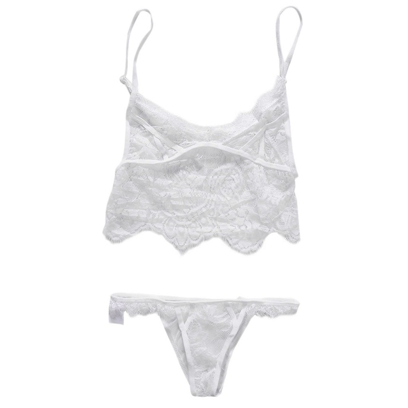 Bộ Đồ Lót Ren Xuyên Thấu Màu Trơn Gợi Cảm Cho Nữ | BigBuy360 - bigbuy360.vn