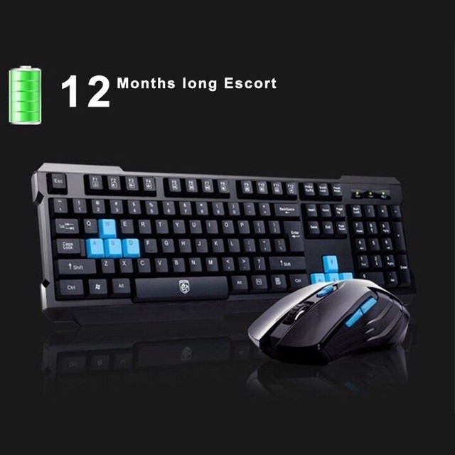 Combo Bàn Phím Chuột Không Dây V60 V61 cao cấp, tặng kèm pin