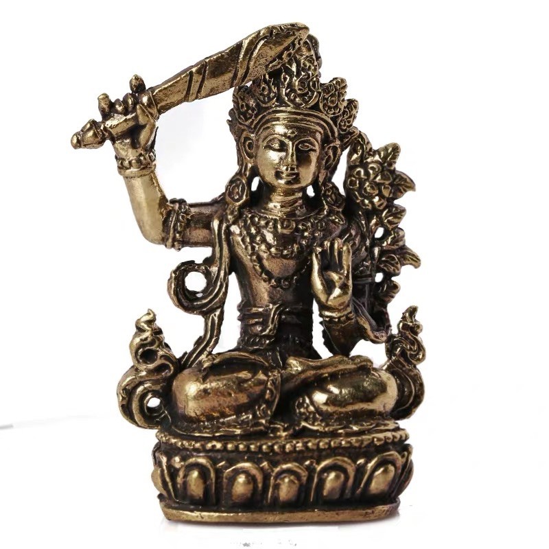 Tôn tượng Văn Thù Bồ Tát ( nepal) mini