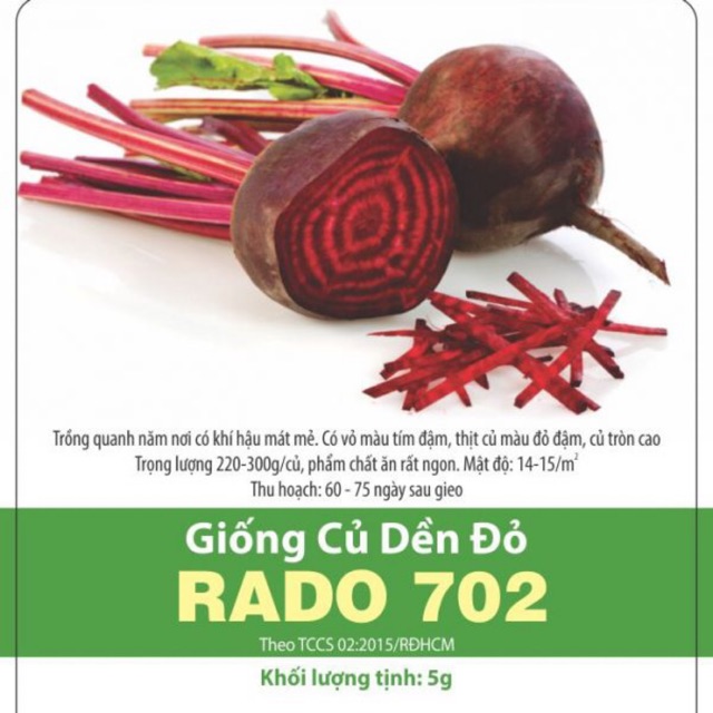 Hạt Giống Củ Dền Đỏ 702