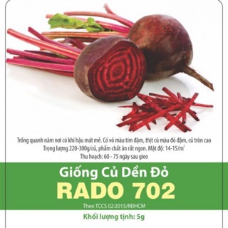 Hạt giống củ dền đỏ 702