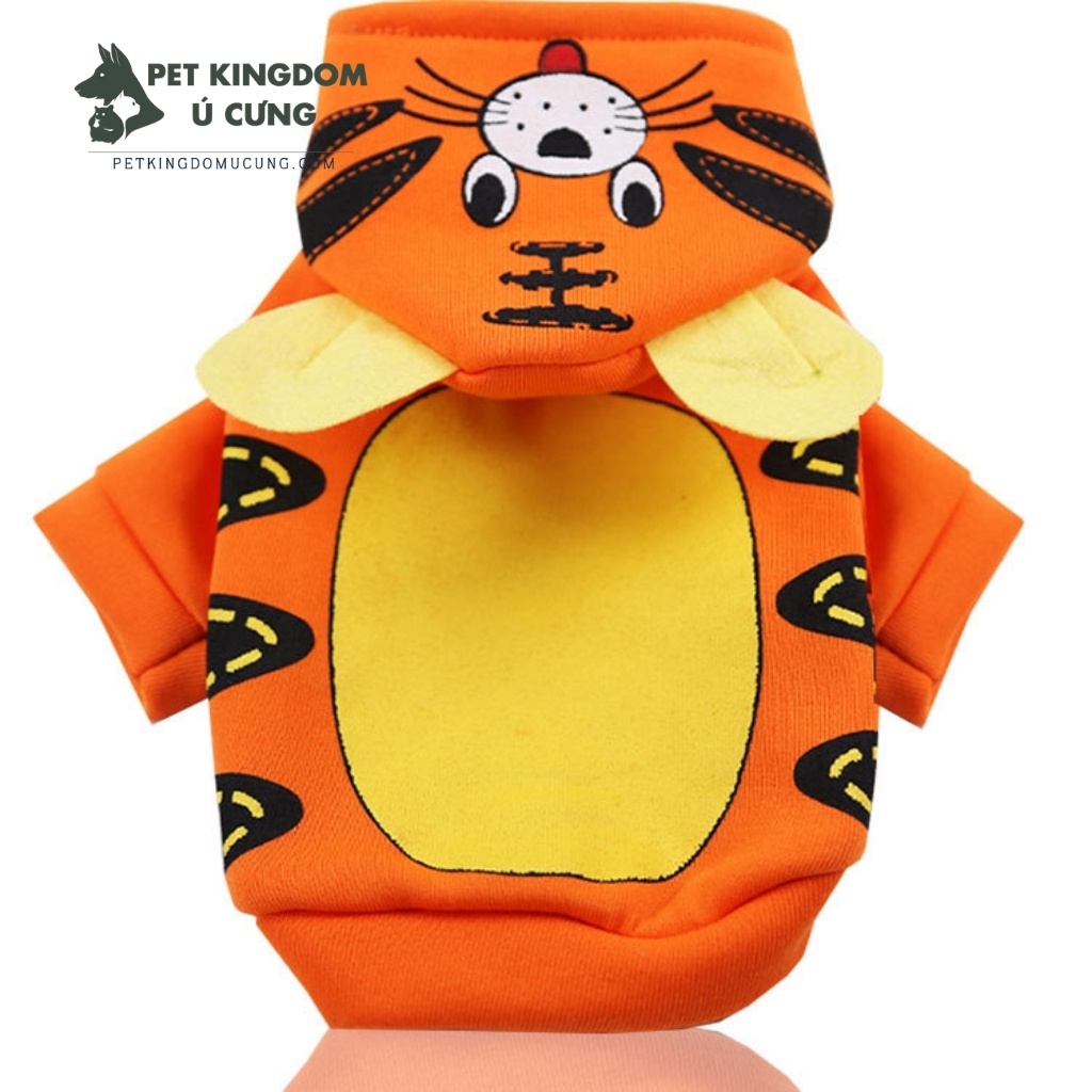 Áo Chó Mèo Áo Nỉ Mũ Animal