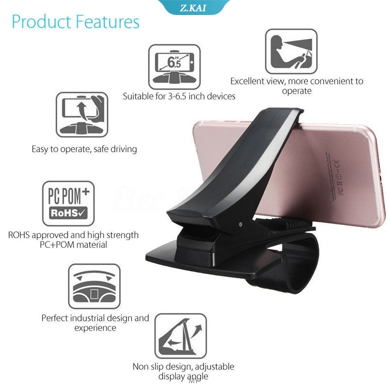 Giá đỡ điện thoại trên xe hơi thiết kế mới có thể điều chỉnh cho GPS 6.5 inch | BigBuy360 - bigbuy360.vn