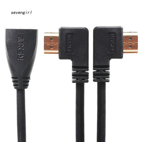 Cáp chuyển đổi đầu cắm HDMI sang lỗ cắm HDMI bẻ góc 90 độ tiện dụng