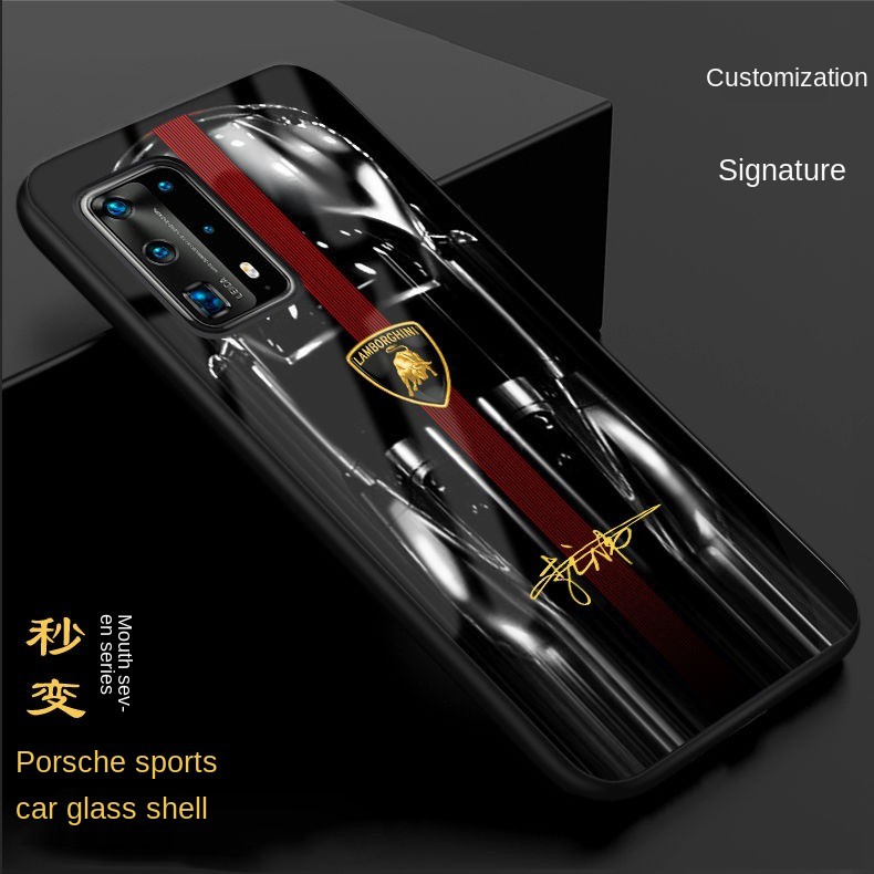 LAMBORGHINI FERRARI Ốp Điện Thoại Kính Cường Lực Chống Rơi Cho Huawei P40 P30Pro P40Pro P40Pro