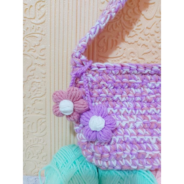 Móc khóa len xinh xắn, móc khóa hoa dứa bơ