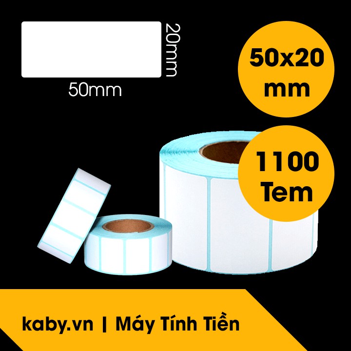 [10 Tặng 1] Decal Nhiệt - Giấy In Mã Vạch - Tem Trà Sữa Đủ Kích Thước