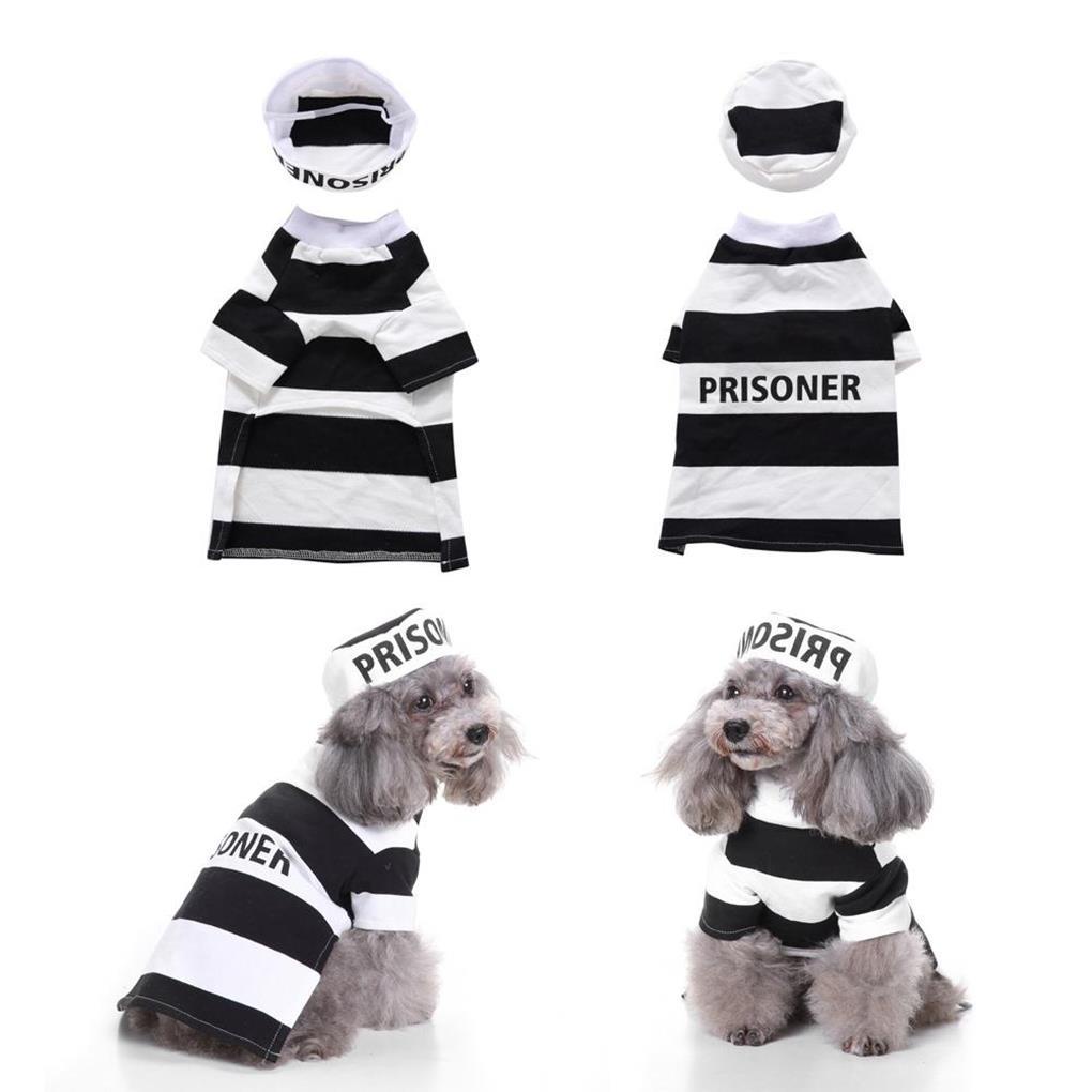 Bộ Đồ Hóa Trang Tù Nhân Dịp Halloween Cho Thú Cưng