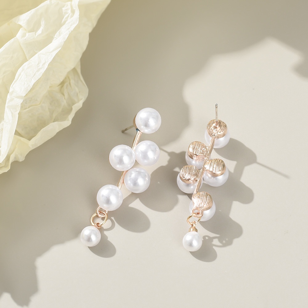 1 Đôi Bông Tai Ngọc Trai / Nho Sang Trọng Thời Trang Cho Nữ