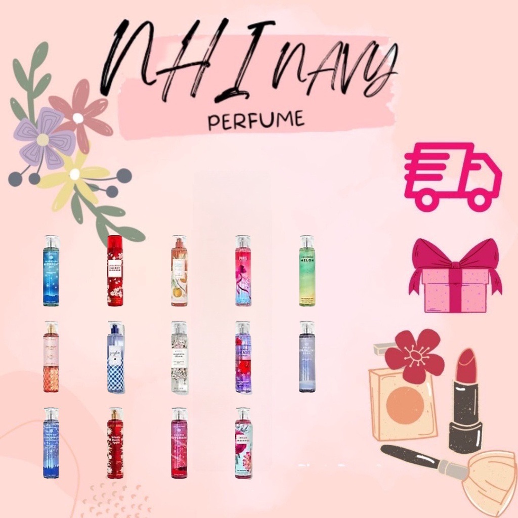 Xịt thơm toàn thân Lưu hương nước hoa Bath and Body Works Ver 1