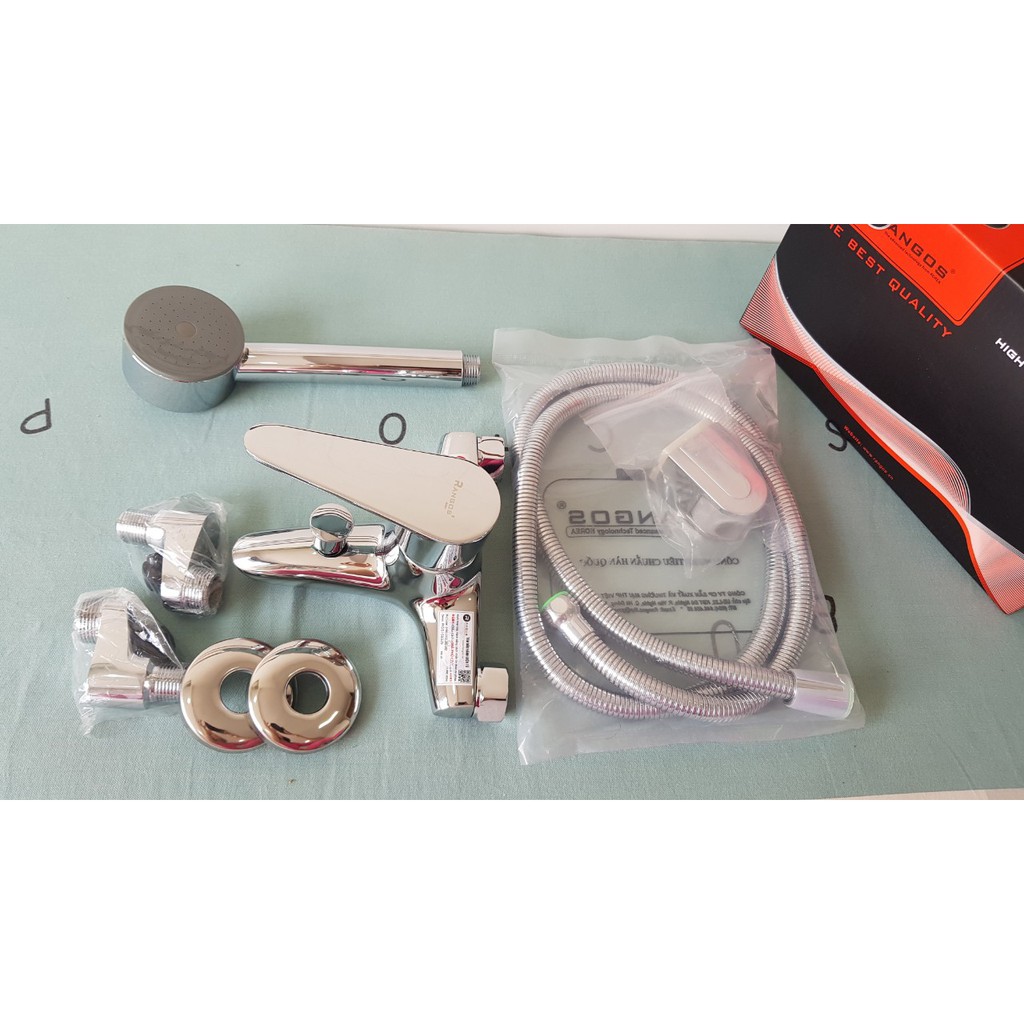 Bộ sen tắm nóng lạnh, sen tắm, bộ vòi sen nhà tắm Rangos RG-01B | BigBuy360 - bigbuy360.vn