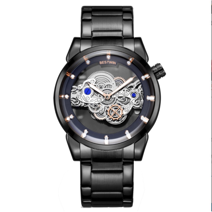 [Mẫu Độc] Đồng Hồ Nam Bestwin Giả Cơ  Trong Suốt, Chống Nước Chống Xước, Đẳng Cấp Thời Trang,Chạy Hai Kim | BigBuy360 - bigbuy360.vn