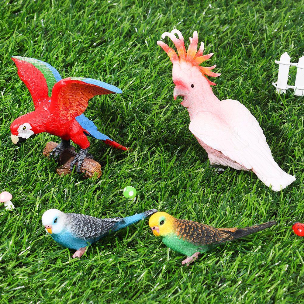 BEBETTERM Đồ trang trí Chim Vẹt Nhân Tạo Trang Trí