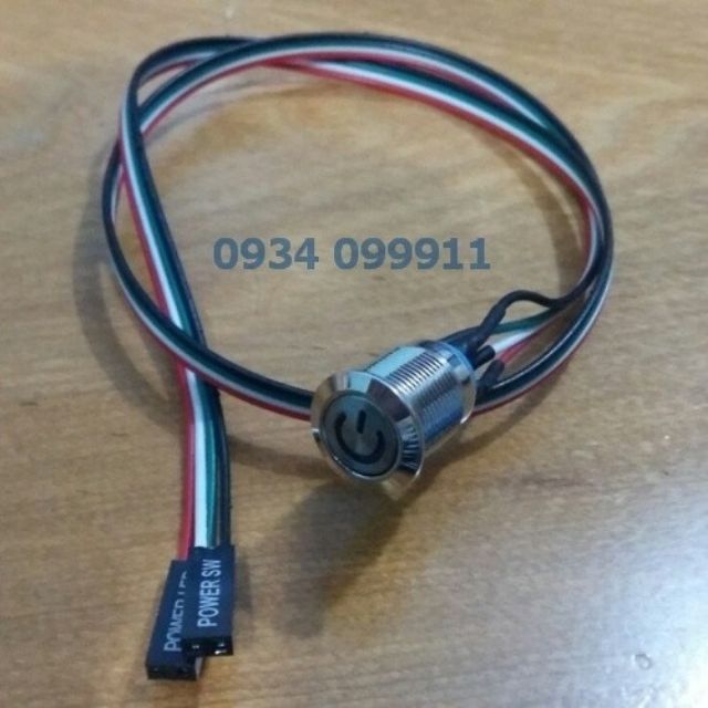 Nút nguồn power thùng pc auto volt và chống ngược cực / nút nhấn LE | WebRaoVat - webraovat.net.vn