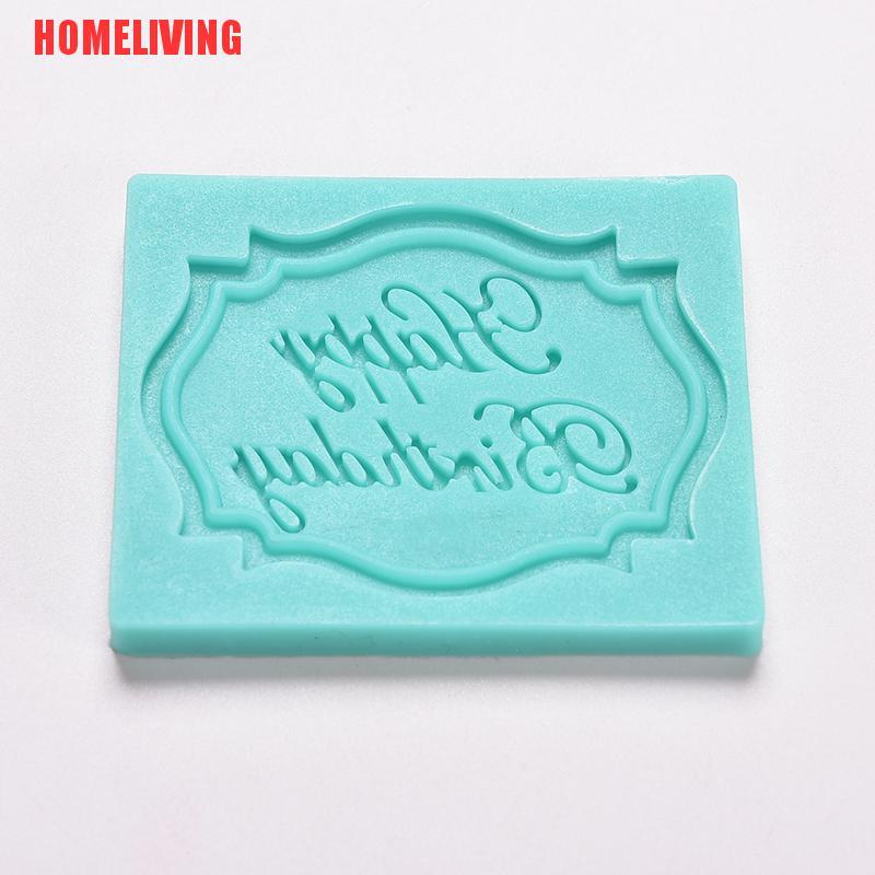 Khuôn Silicone Tạo Hình Chữ Happy Birthday Trang Trí Bánh