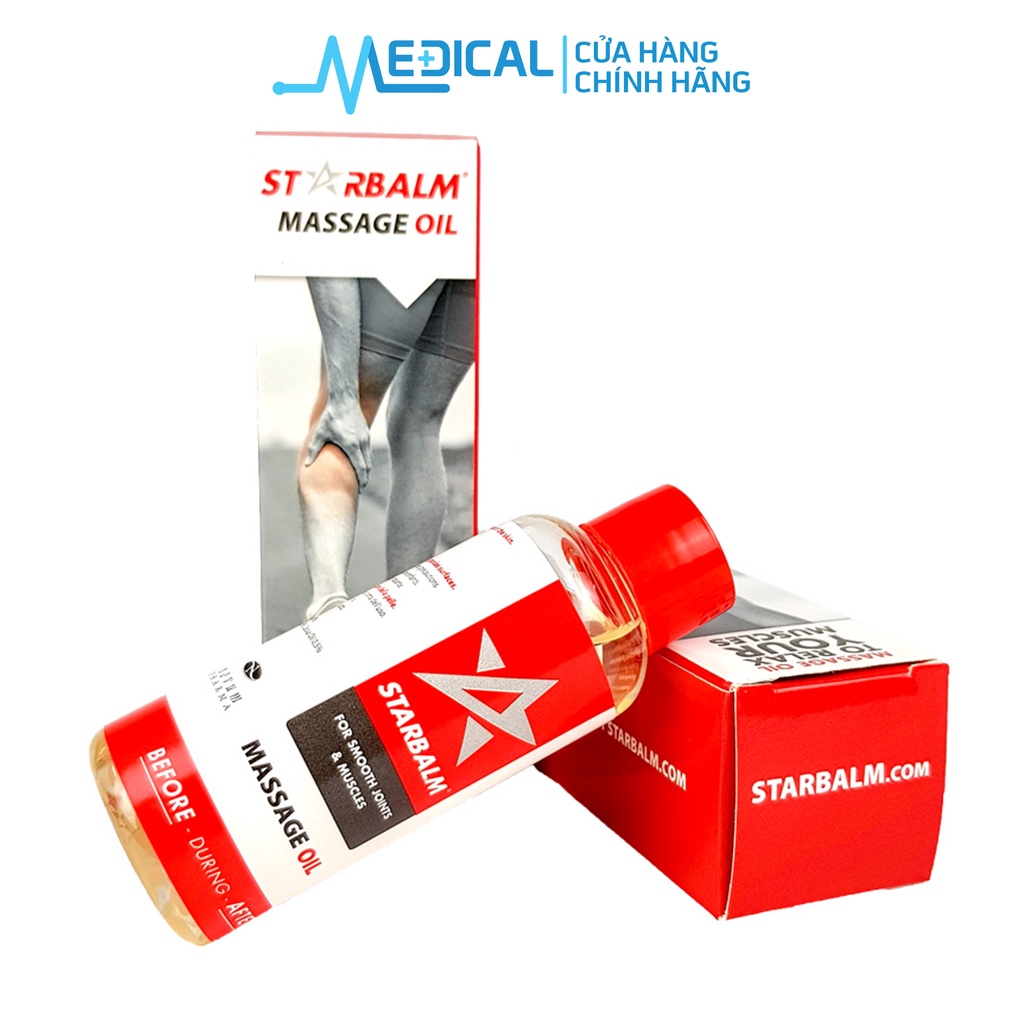 Dầu nóng xoa bóp STARBALM 50ml massage trước và sau khi chơi thể thao - MEDICAL