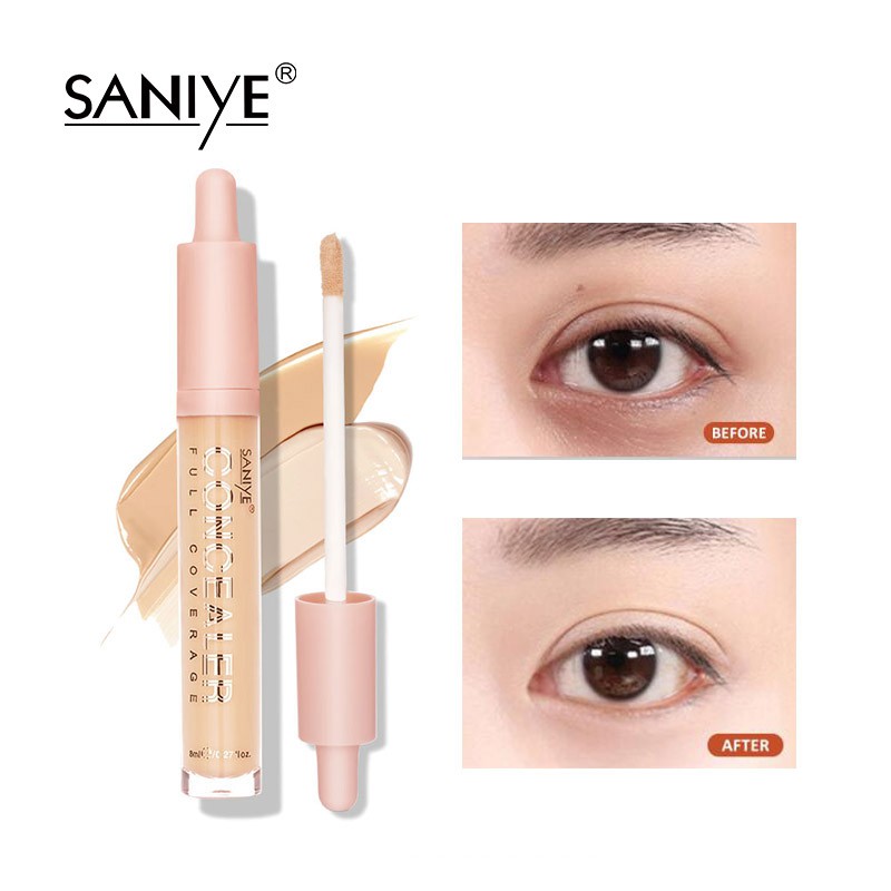 [Hàng mới về] Kem Nền Che Khuyết Điểm Saniye R8012 Dạng Lỏng Chống Thấm Nước Che Phủ Quầng Thâm Hiệu Quả