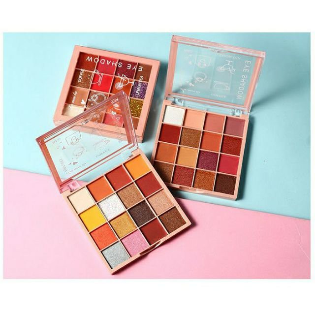 Bảng Phấn mắt Đa Tông 16 ô Lameila Eye Shadow 3043 kèm gương kèm cọ đủ màu nội địa | BigBuy360 - bigbuy360.vn