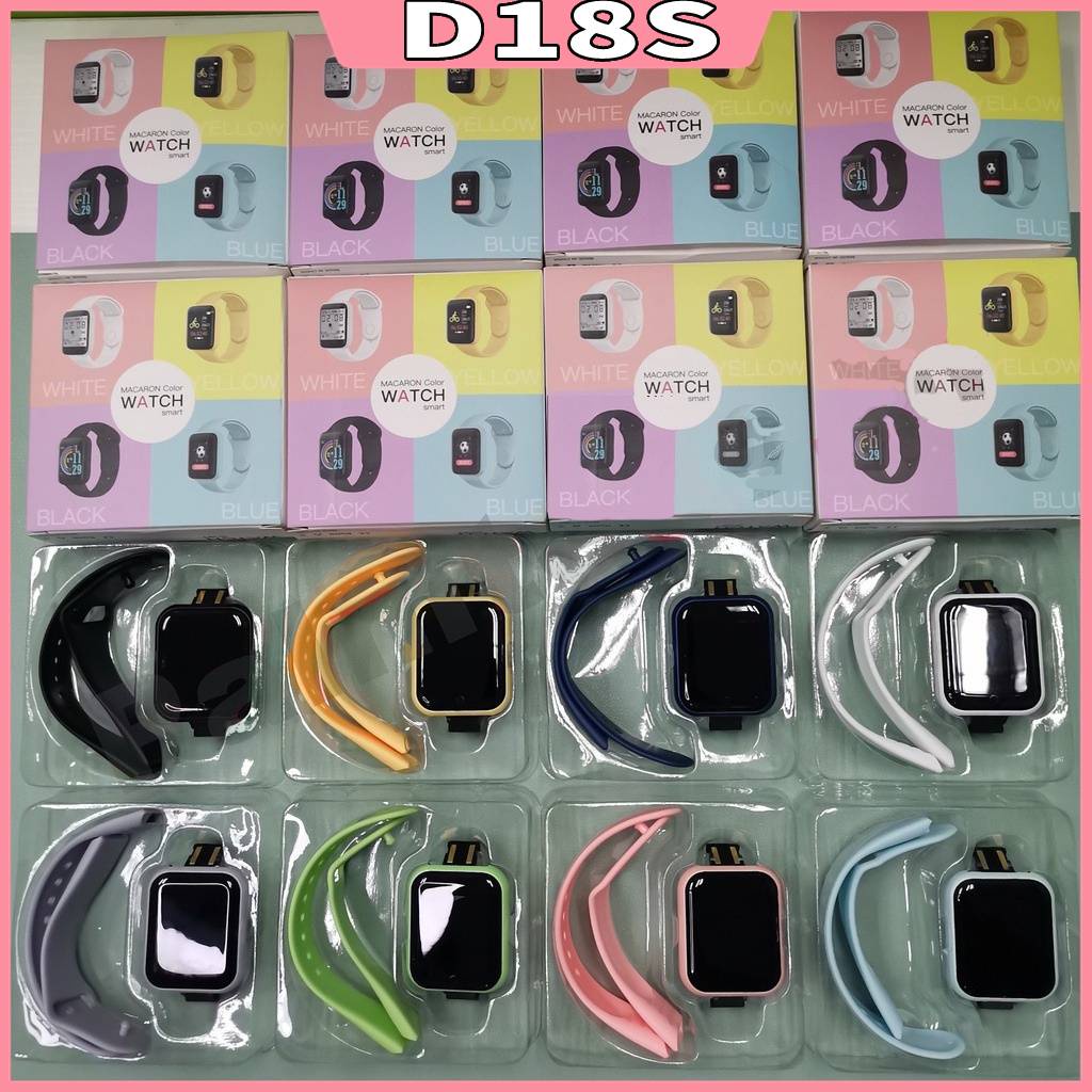 D18s Macaron Vòng Tay Thông Minh M6 Đồng Hồ Thông Minh Gọi Điện Cảnh Báo Giám Sát Giấc Ngủ Thể Thao VN