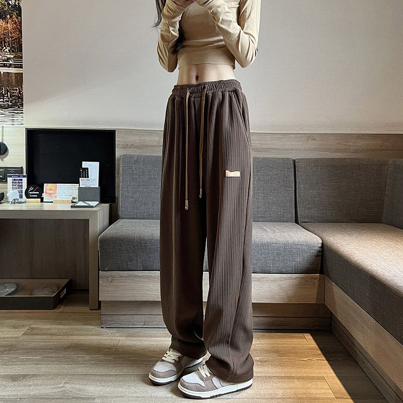 Quần Dài Lưng Cao Ống Rộng Phong Cách Hàn Quốc Mới 2022 Cho Nữ