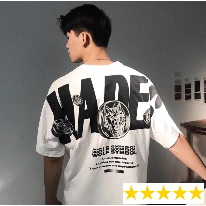 Áo thun hades WOLF SYMBOL tee áo thun tay lỡ Wolf Symbol Tee Nam nữ Full tag