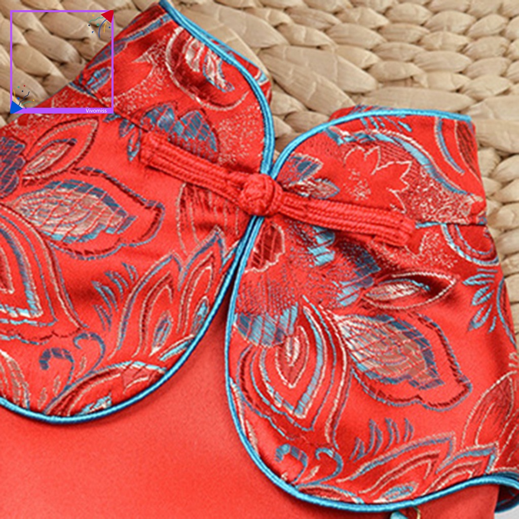 Sườn Xám Có Thể Giặt Lại Thoải Mái Thời Trang Xuân Hè Cho Thú Cưng