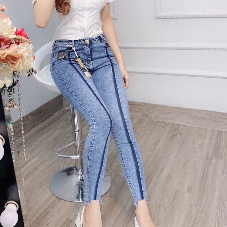 Quần jean nữ bó cạp cao co giãn/quần bò nữ đẹp