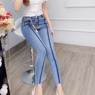 Quần jean nữ bó cạp cao co giãn/quần bò nữ đẹp