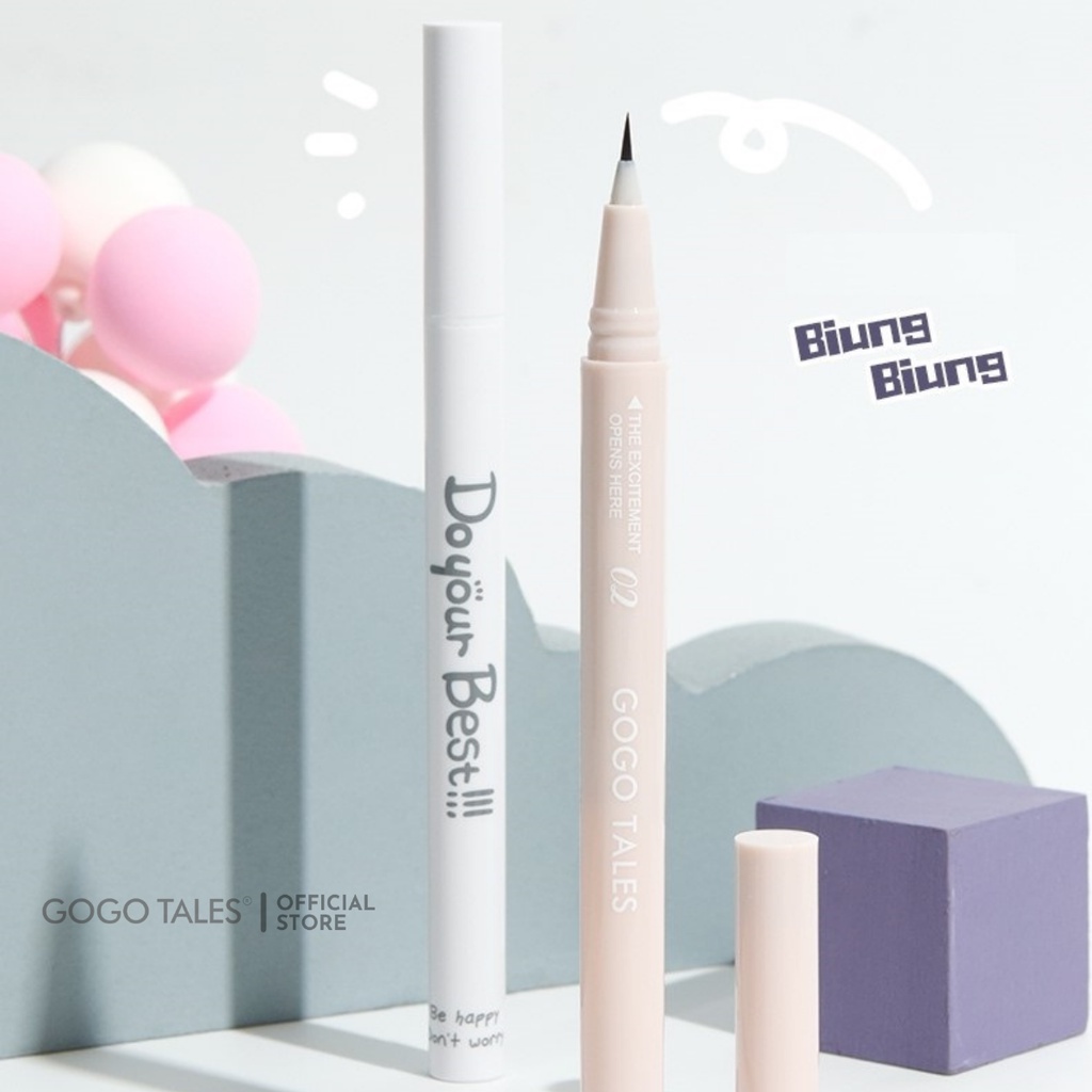 Bút kẻ bọng mắt GOGO TALES gel kẻ bọng mắt cười nếp mí cao cấp Silkworm GT309