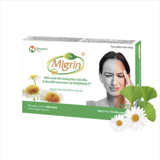 Thực phẩm chức năng hỗ trợ chứng đau nửa đầu Migrin