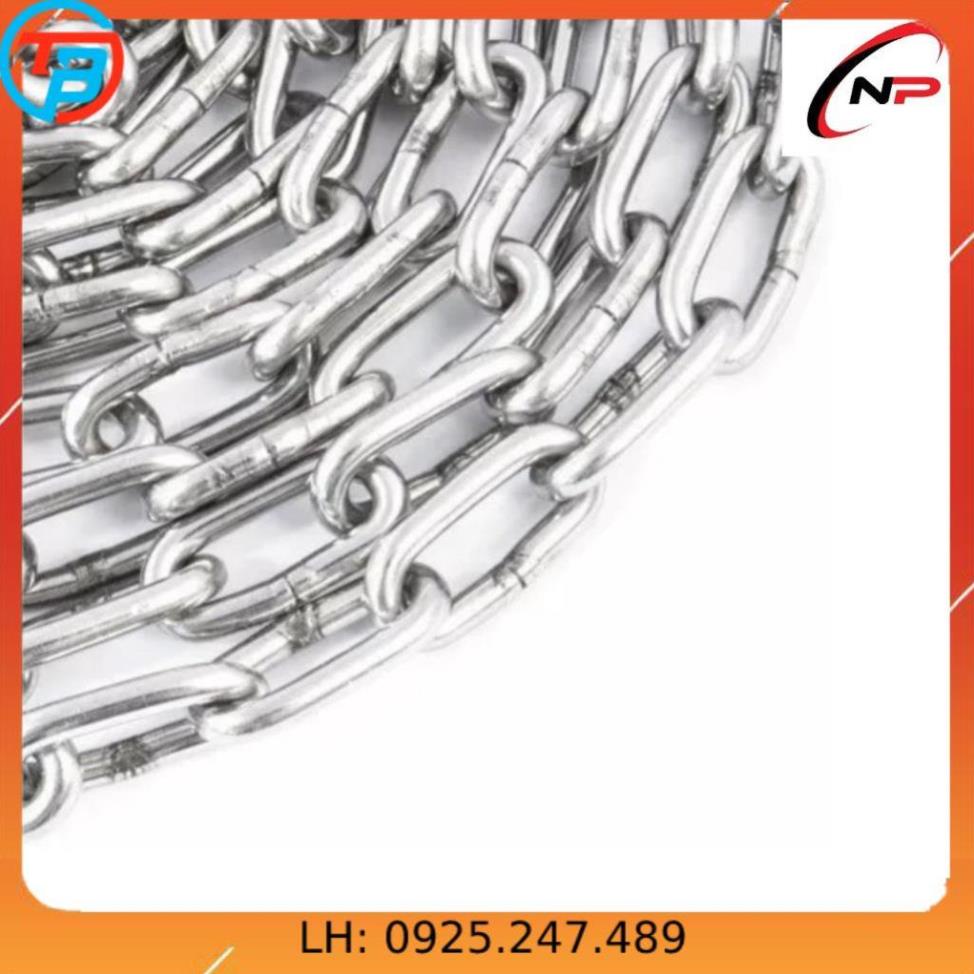 Dây Xích Sắt Mạ Kẽm 8mm(li).Sử dụng cho gia đình,công trình và xí nghiệp.Kimkhinhatphat