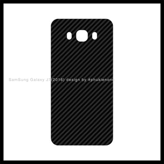 Decal dán lưng Samsung J7 2016 carbon đen