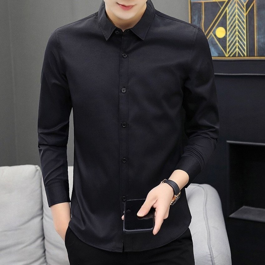 Áo sơ mi nam tay dài công sở thời trang Erina cao cấp chất vải mát mịn form chuẩn