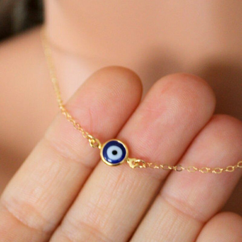 Vòng cổ Mặt Đá Mắt Quỷ Xanh Thổ Nhĩ Kỳ Thời Trang