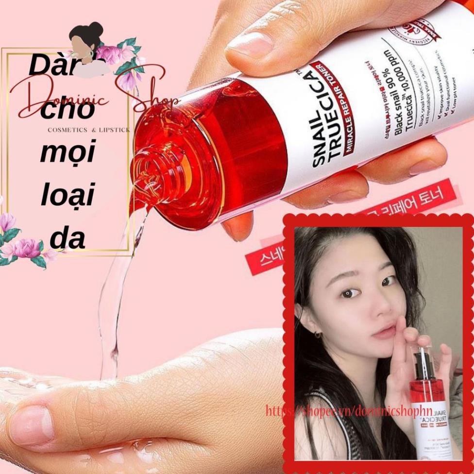 Nước Hoa Hồng Cân Bằng Da, Giúp Da Săn Chắc Chiết Xuất Ốc Sên Some By Mi Snail Truecica Miracle Repair Toner 135ml