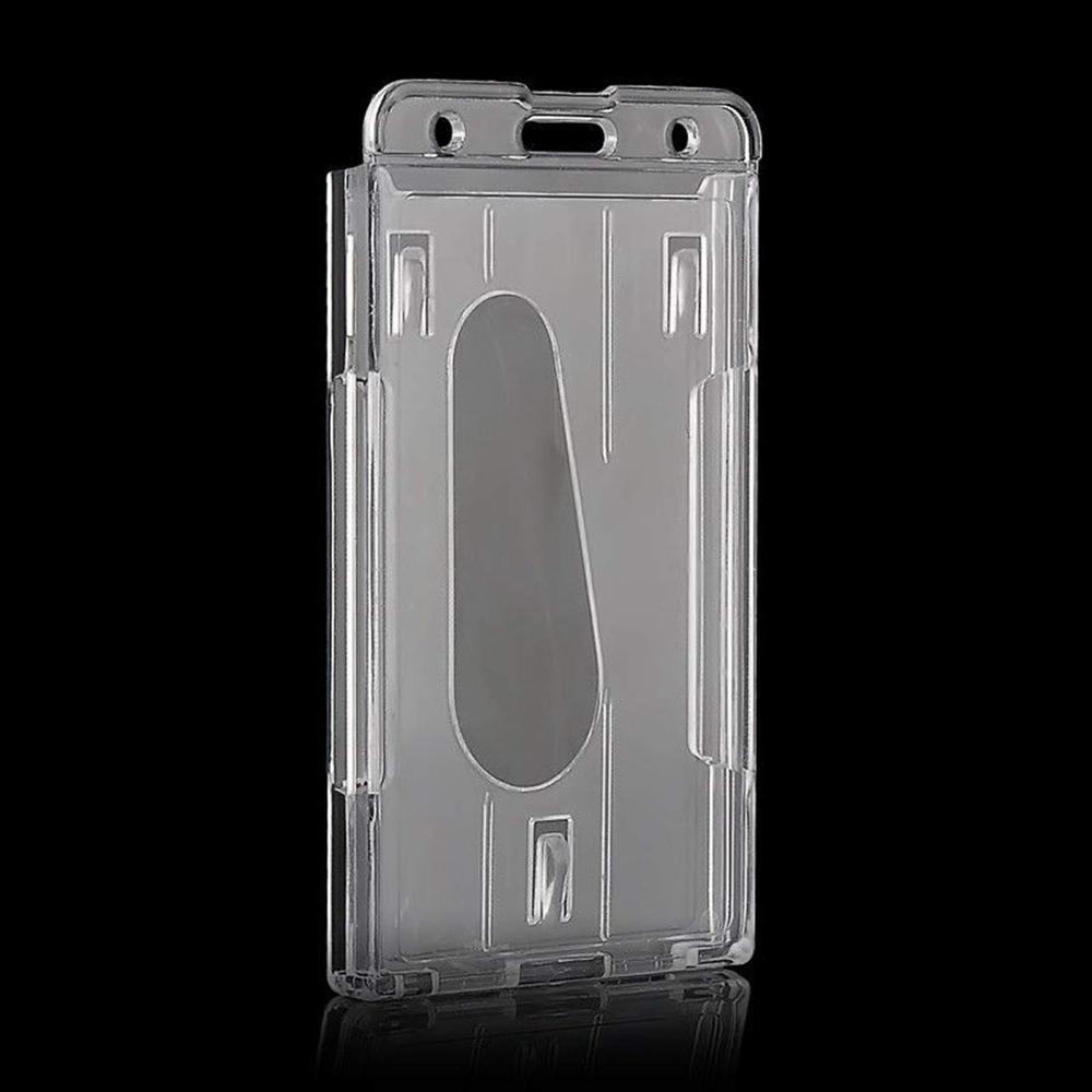 Set 2 Bao Nhựa Trong Suốt Đựng Thẻ ID 2-3 Ngăn Tiện Lợi