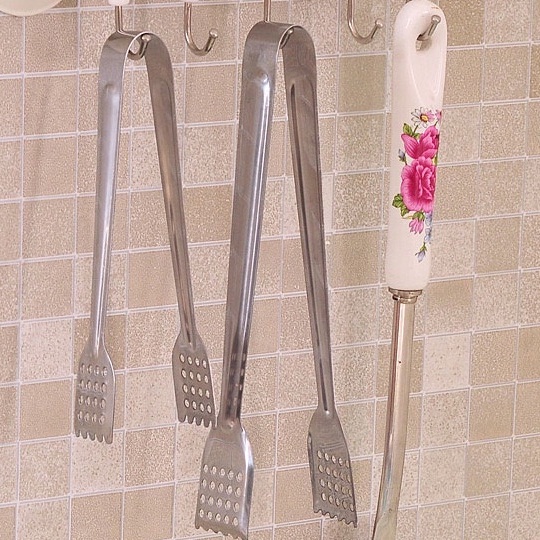 (ẢNH THẬT) Kẹp gắp đá đồ nướng salad đồ chiên Inox cao cấp bền đẹp cán dài size lớn