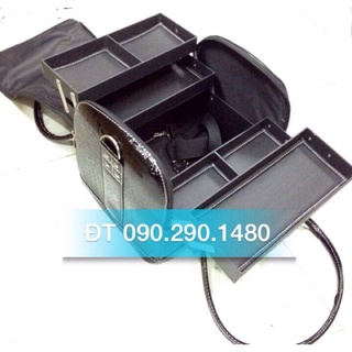 Giỏ da đựng mỹ phẩm loại lớn 4 mâm