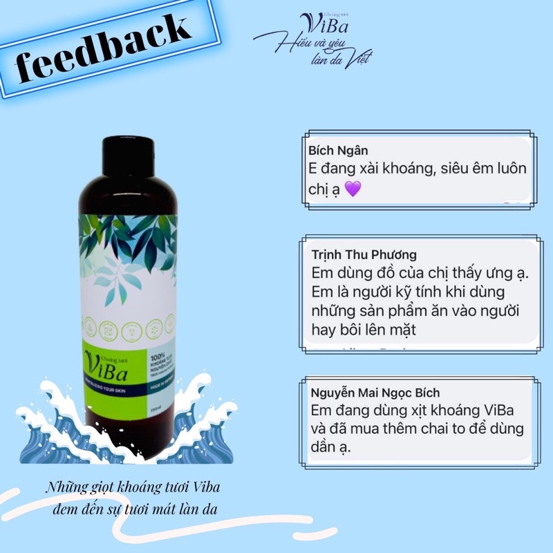 [VIBA CHÍNH HÃNG] khoáng tươi Viba 250ml