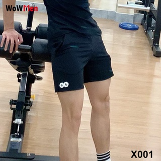 Quần thun thể thao nam, quần đùi tập gym nam squat ngắn - X001